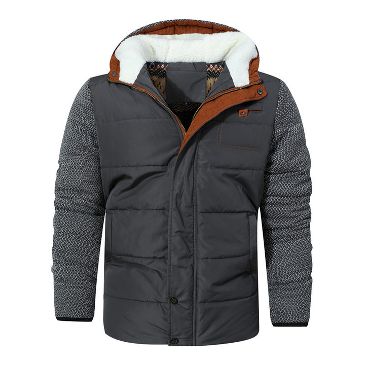 Comfortable and insulated transition jacket for men with high collar Lune London