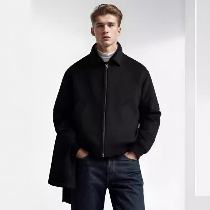 Colorful fleece bomber jacket for men with side pockets Lune London