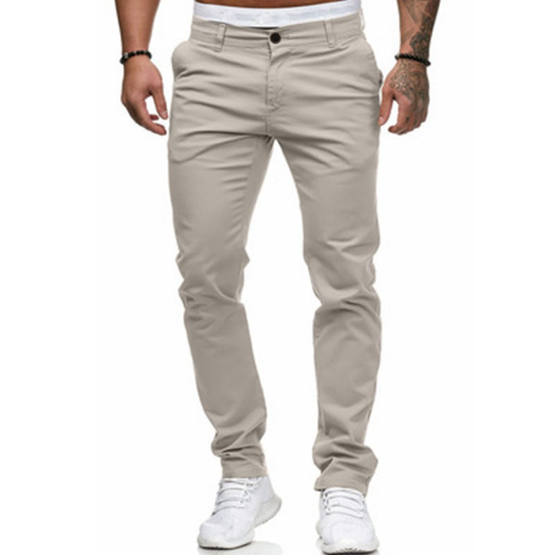 Lune London | Men's Slim-Fit Chinos with Elastic Waistband and Practical Pockets