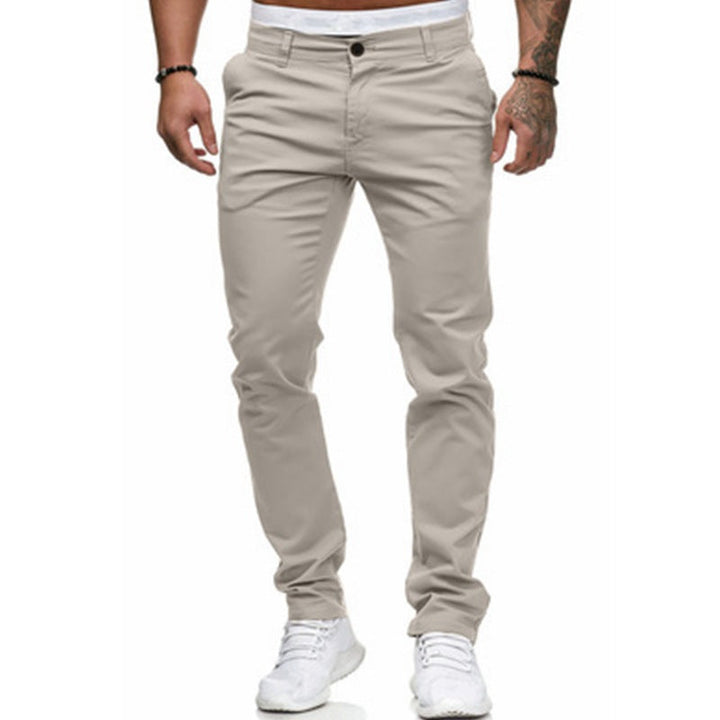 Lune London | Men's Slim-Fit Chinos with Elastic Waistband and Practical Pockets