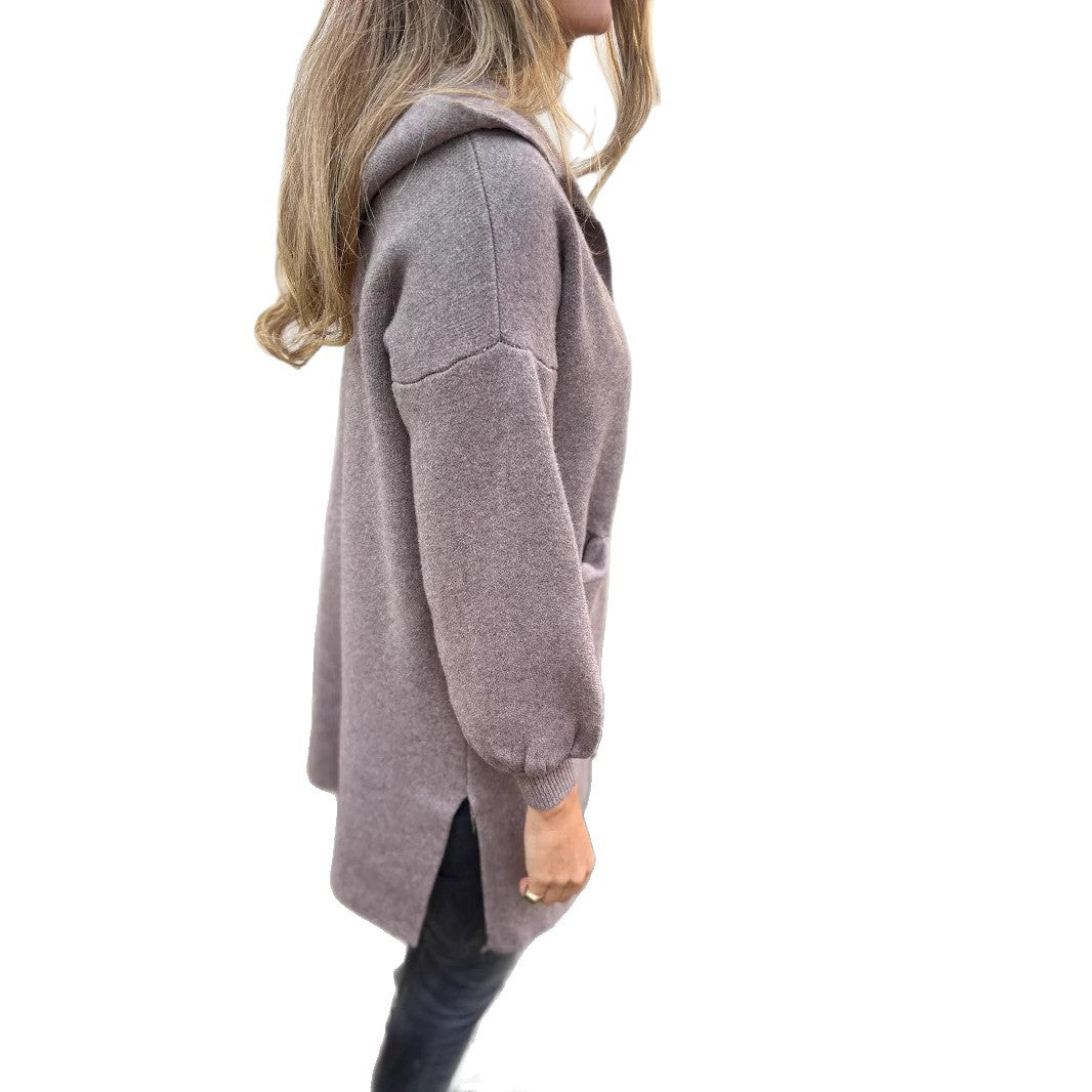 Ladies Long Sleeve Hooded Gilet Lune London