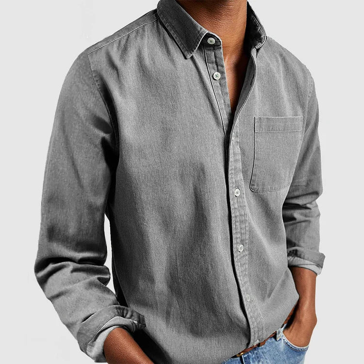 Casual shirt for men in lightweight cotton fabric Lune London