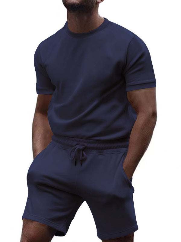 Short sleeve sports set for men with elastic waist Lune London