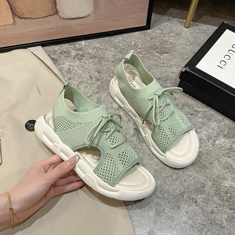 Breathable leisure sandals for women with elastic upper and non-slip sole Lune London