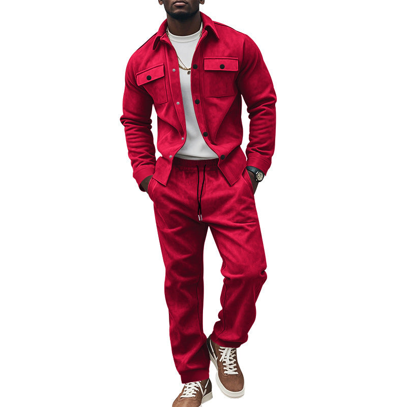 Modern utility jacket for men with practical chest pockets and matching trousers Lune London