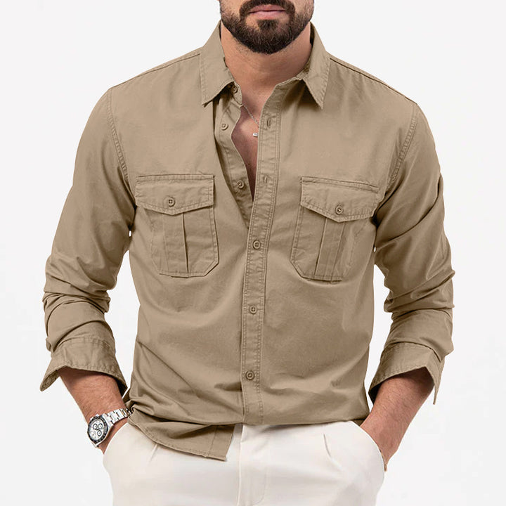 Shirt for men with practical chest pockets and modern fit Lune London