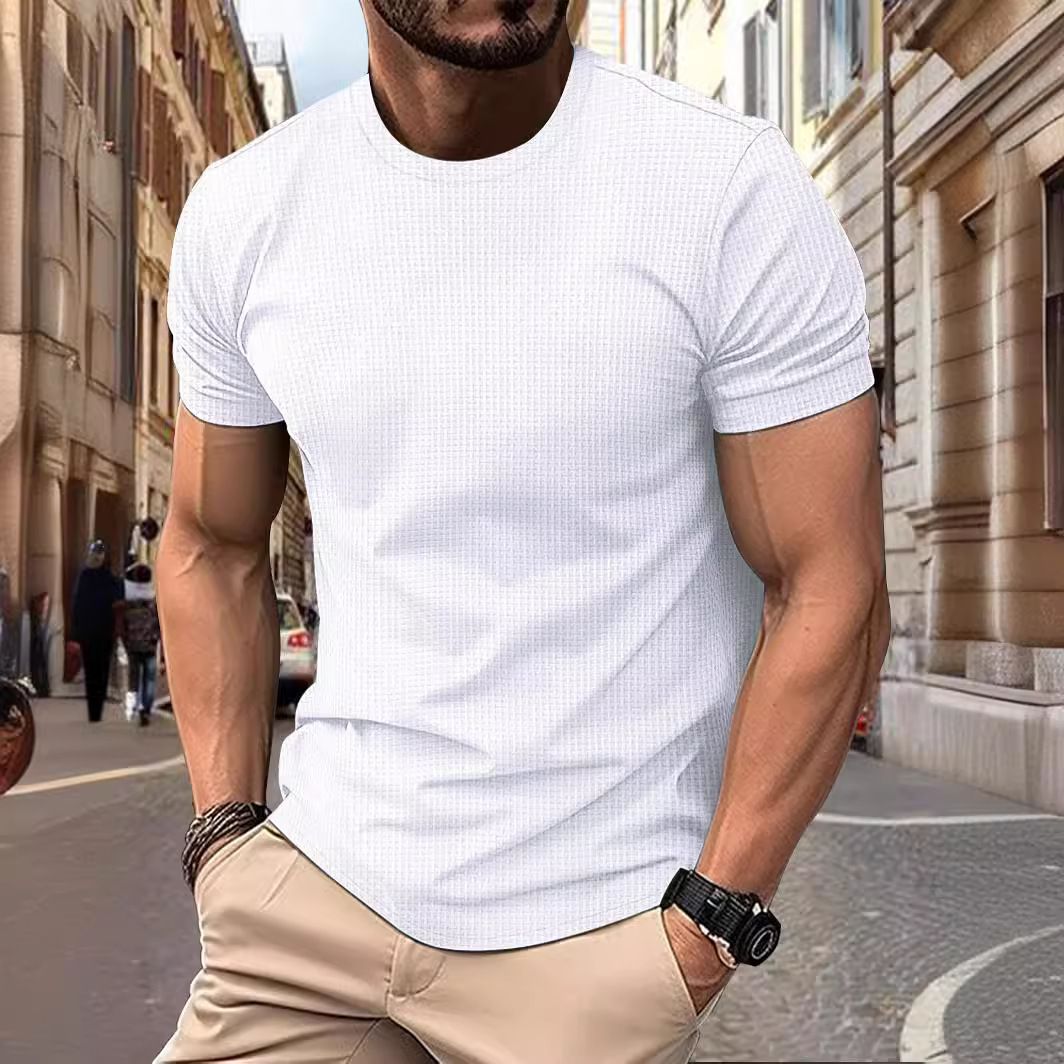 Men Basic Top with Short Sleeves Fitness Lune London