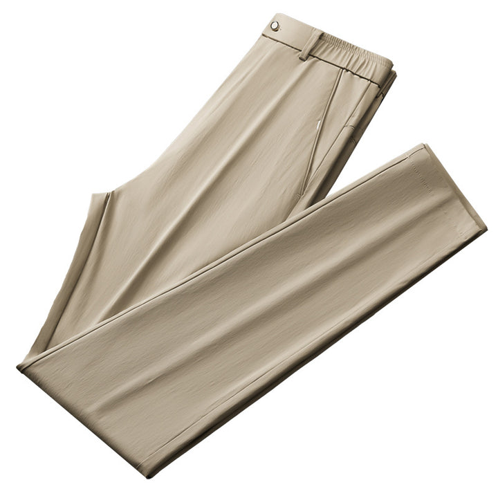 Pantalon chino tendance pour hommes avec taille élastique et poches pratiques Lune London
