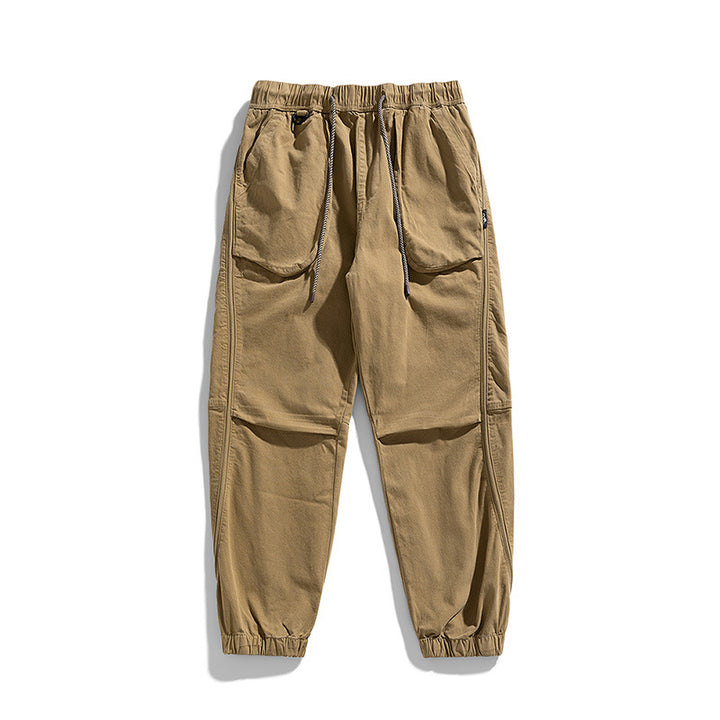 Pantalon de jogging cargo décontracté pour hommes avec taille élastique Lune London