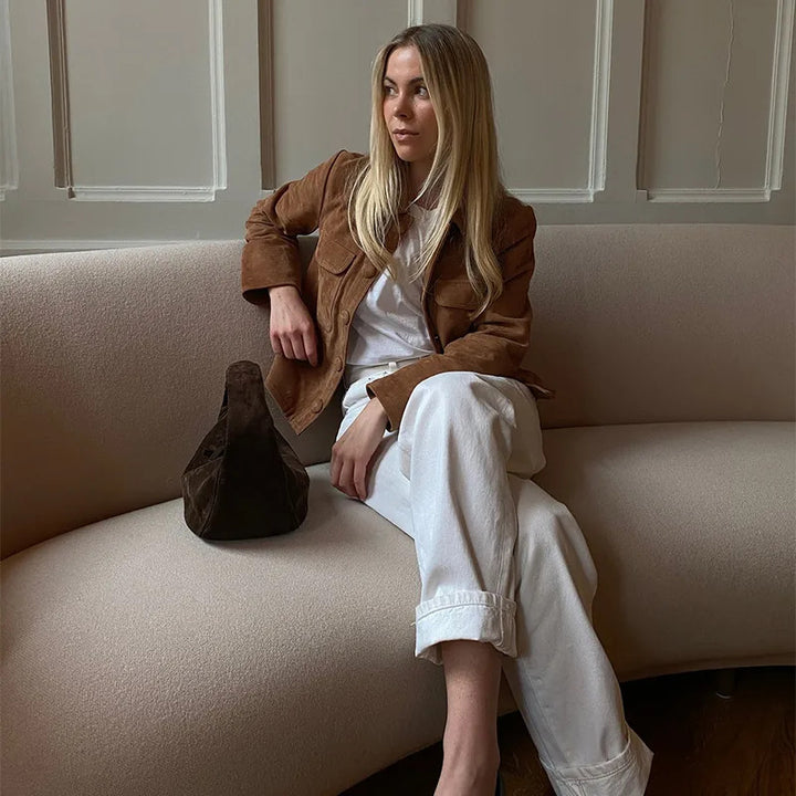 Ladies Chic and Stylish Suede Jacket