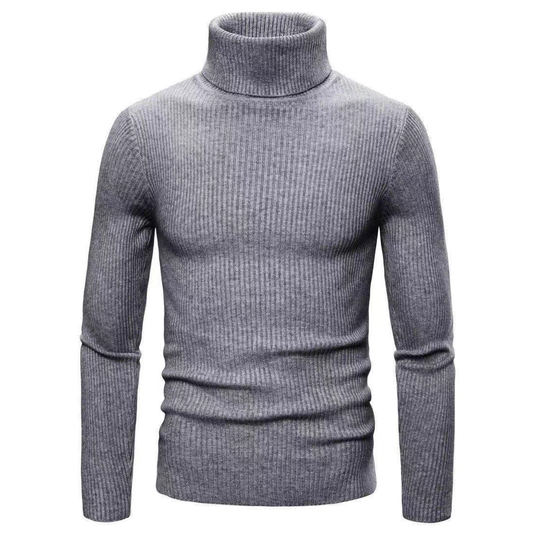 Men's High-Quality Turtleneck Sweater Made Of Fine Ribbed Knit Lune London