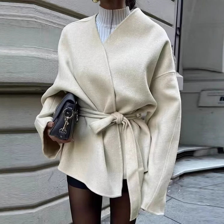 Elegant ladies' tie jacket with chic and style