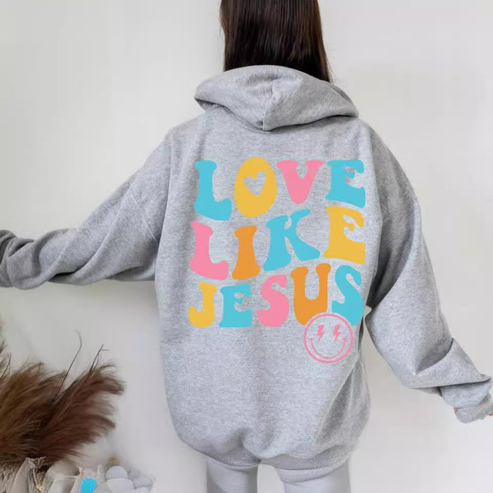 Women's Oversized Hoodie with Colorful Print Chic & Stil