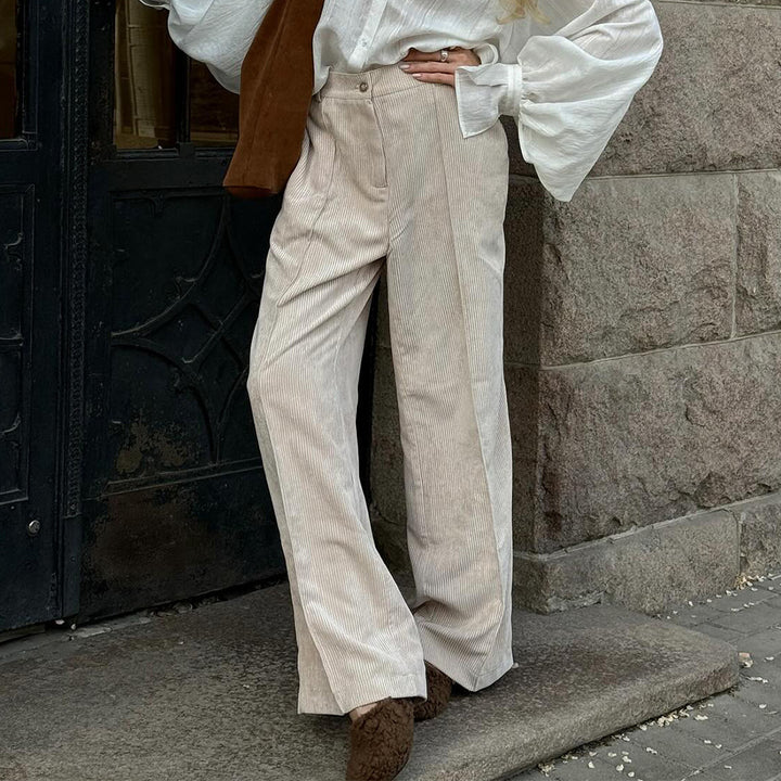 Lune London wide corduroy pants for women