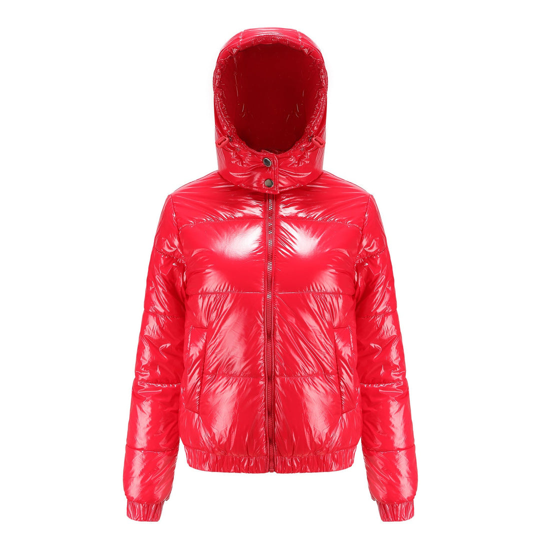 Ladies Shiny Winter Jacket Chic Und Stil