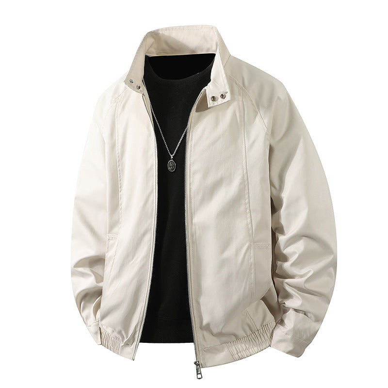 Men's windbreaker leisure jacket with high collar and elastic cuffs Lune London