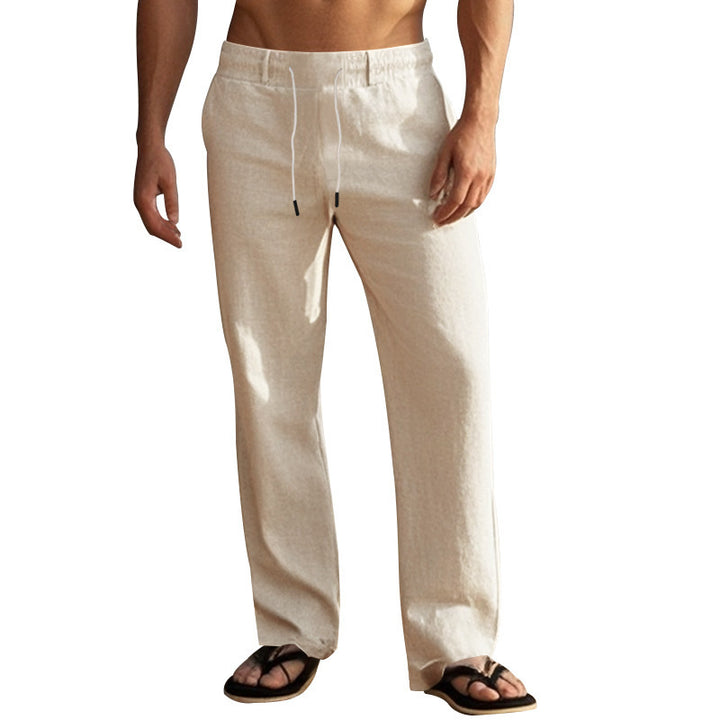 Casual beach pants for men with adjustable waist and side pockets Lune London