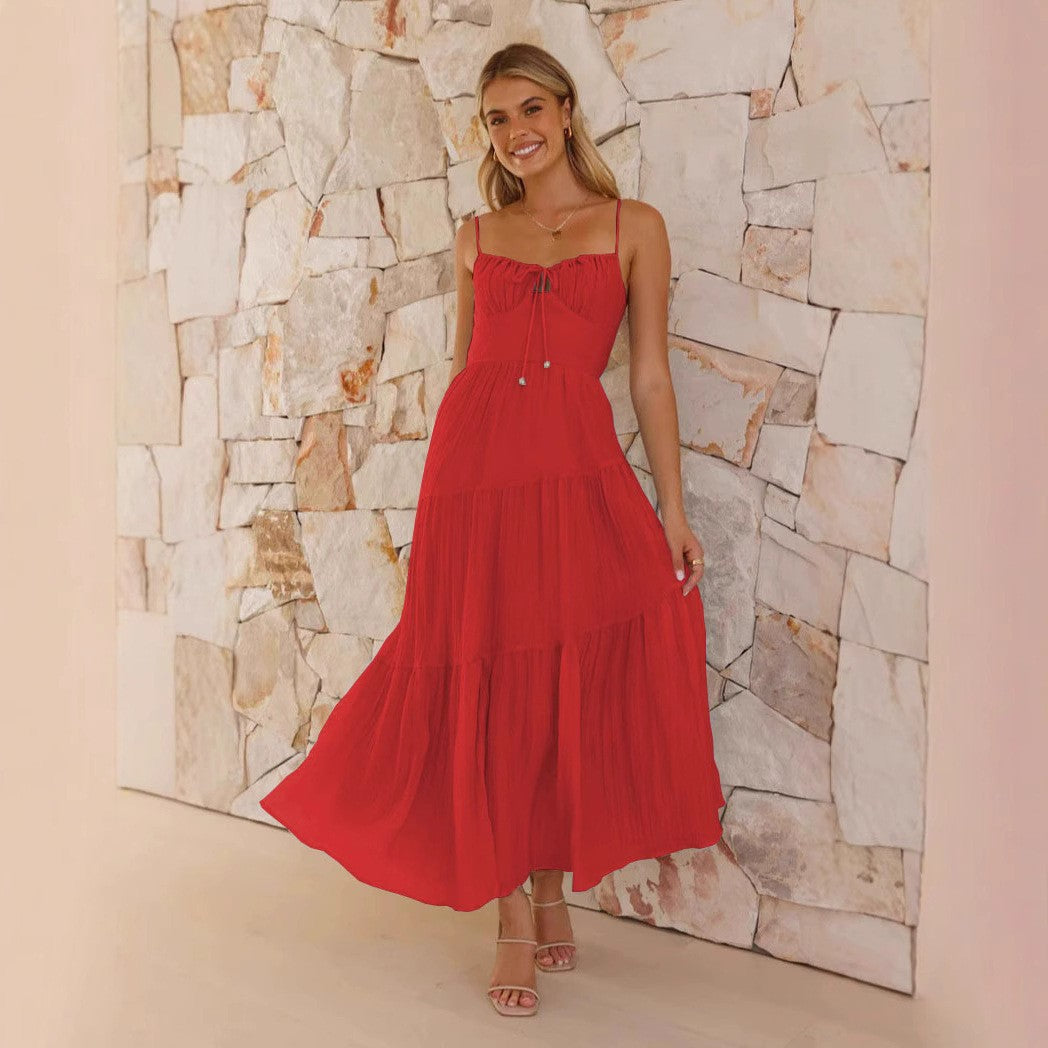 Lune London Women's Adjustable Strap Maxi Dress