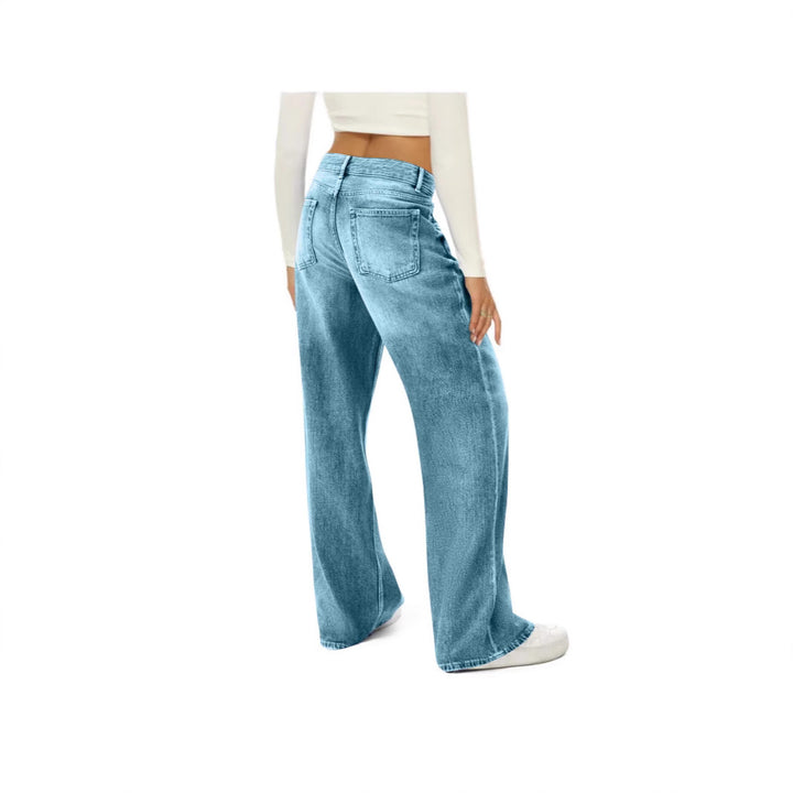 Women Loose High-Waist Jeans in Urban Style Lune London