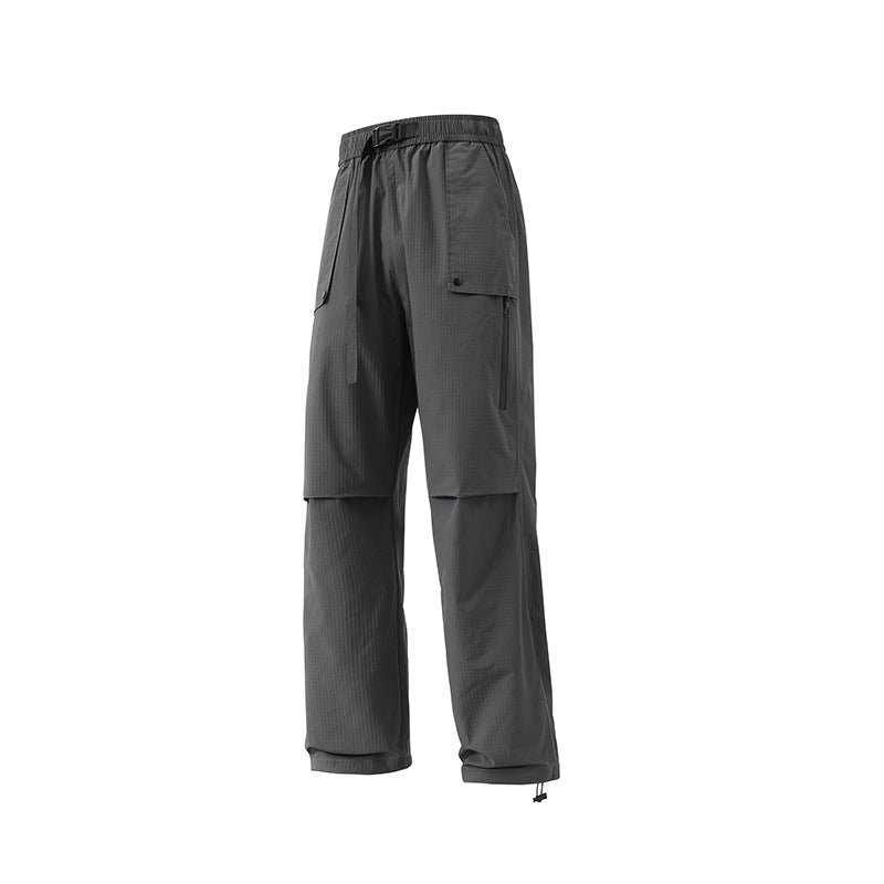 Multifunctional cargo pants for men with elastic waistband Lune London