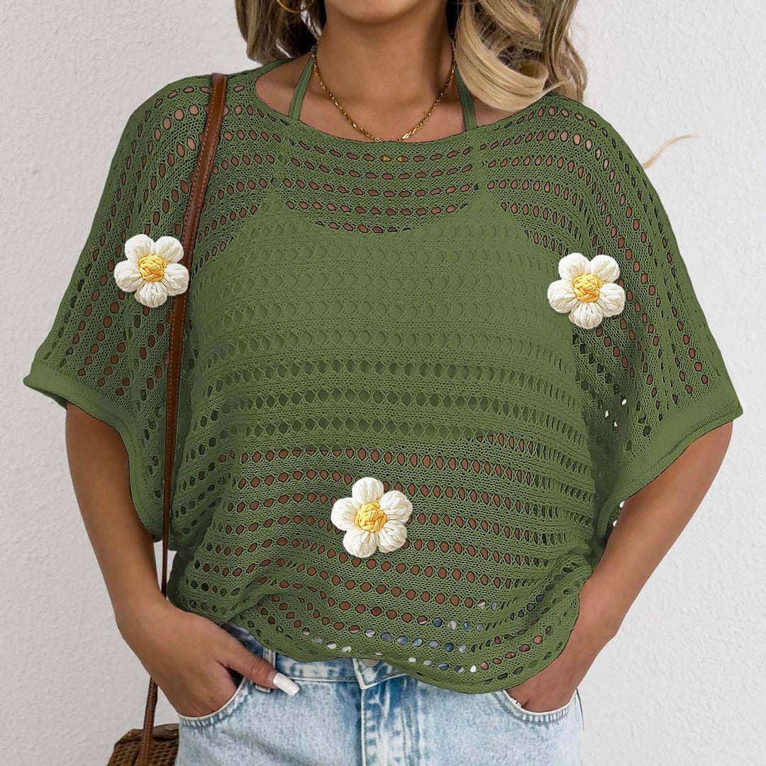 Ladies crochet knit beach shawl Lune London