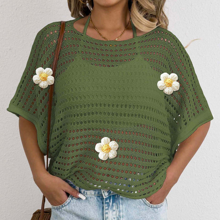 Ladies crochet knit beach shawl Lune London