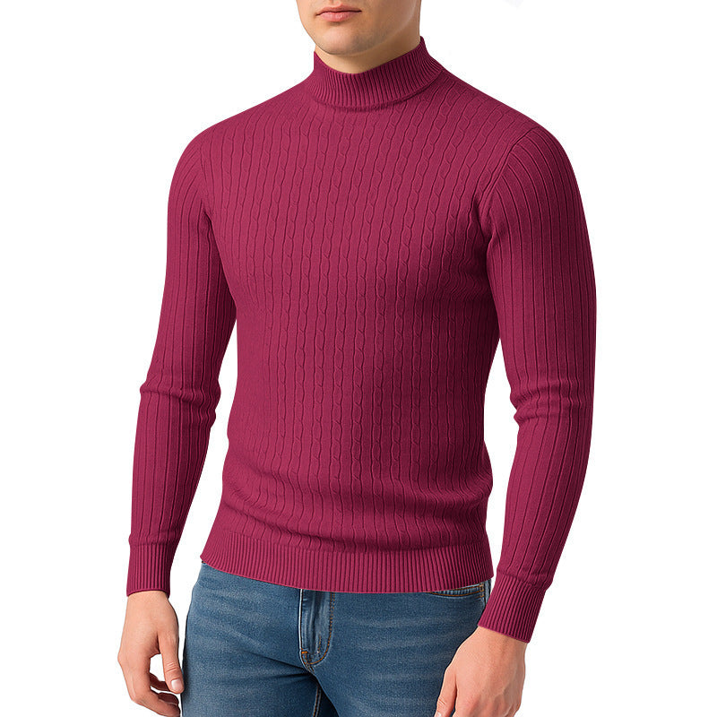 Lune London textured surface turtleneck sweater for men