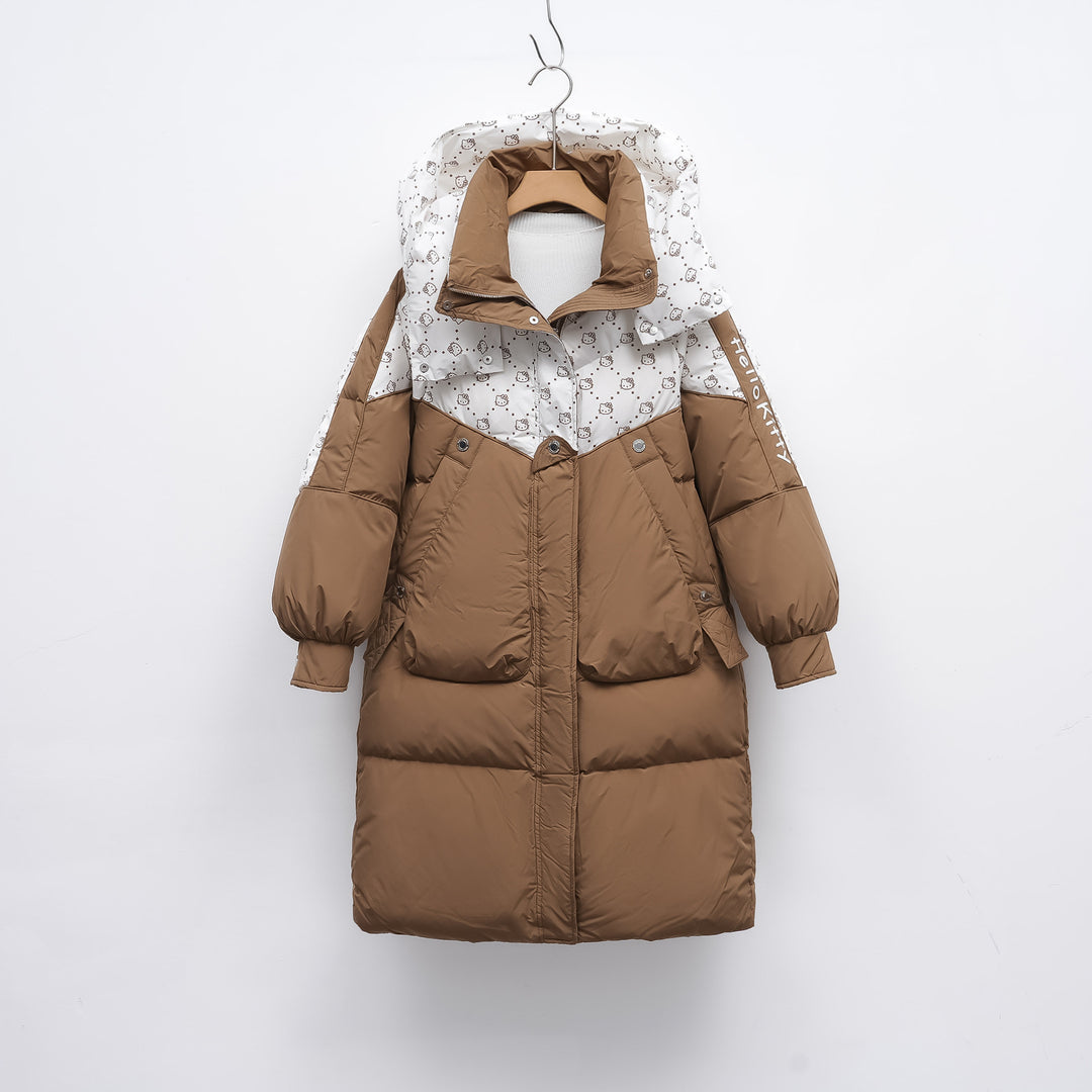 Ladies winter parka with hood Lune London