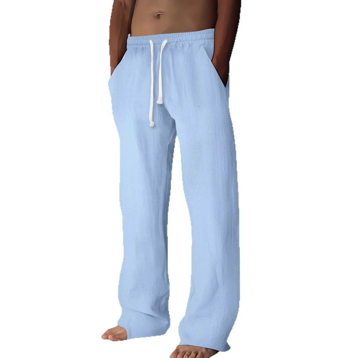 Casual beach pants for men with elastic waistband and practical pockets Lune London