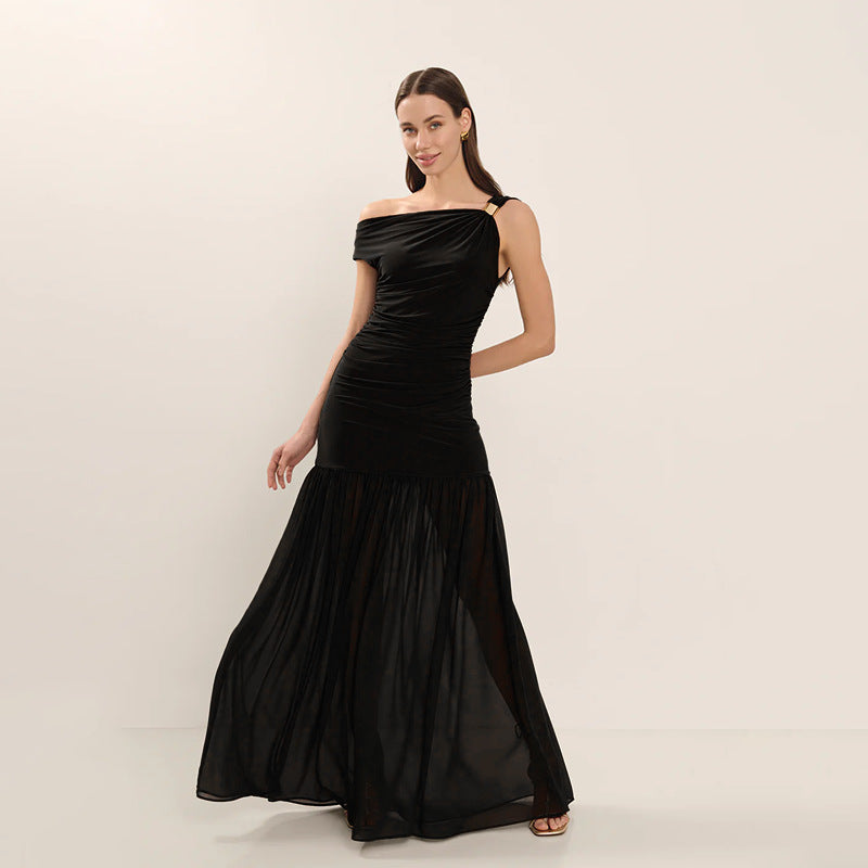 Elegant evening dress ladies off-shoulder Lune London