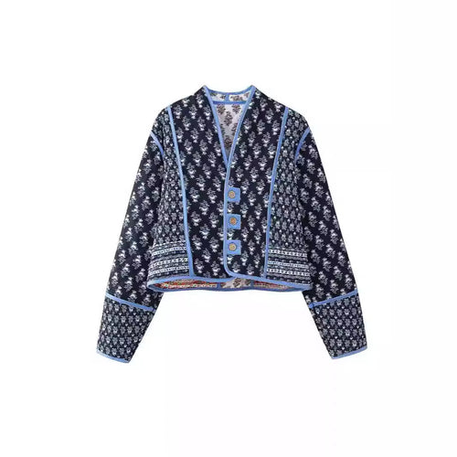 Ladies fashion jacket rich in details with floral design Lune London