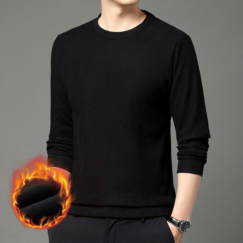 Comfortable and stylish men's round neck sweater in warming material Lune London