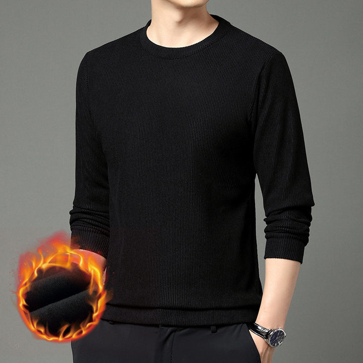 Comfortable and stylish men's round neck sweater in warming material Lune London