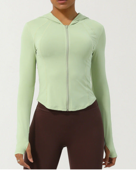 Women's sports jacket with practical thumb holes and an athletic cut Lune London
