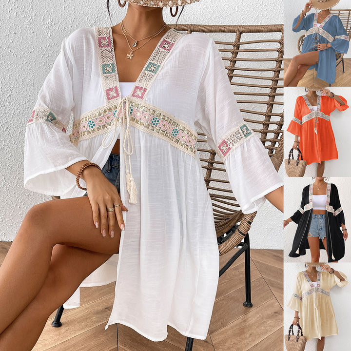Women Bohemian decorative beach cover-up Lune London
