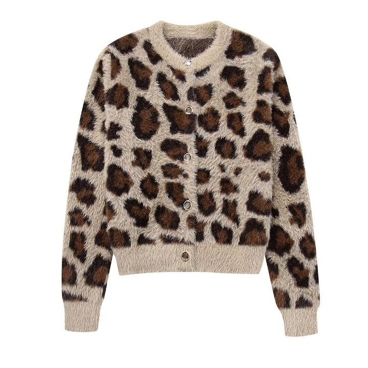 Pull doux léopard pour femmes Chic & Stil
