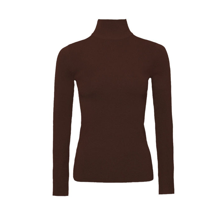 Pull col roulé pour femmes en matériau tricoté fin de haute qualité Chic & Stil