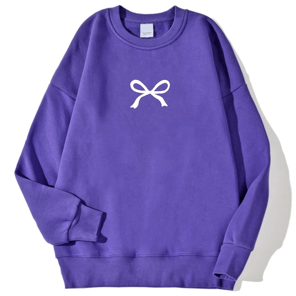 Sweat à capuche confortable pour femmes avec motif de nœud à la mode Chic & Stil