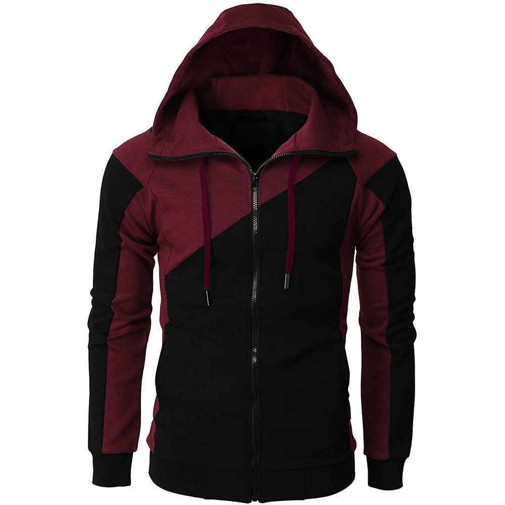 Sporty hooded jacket for men with contrasting color accents Lune London