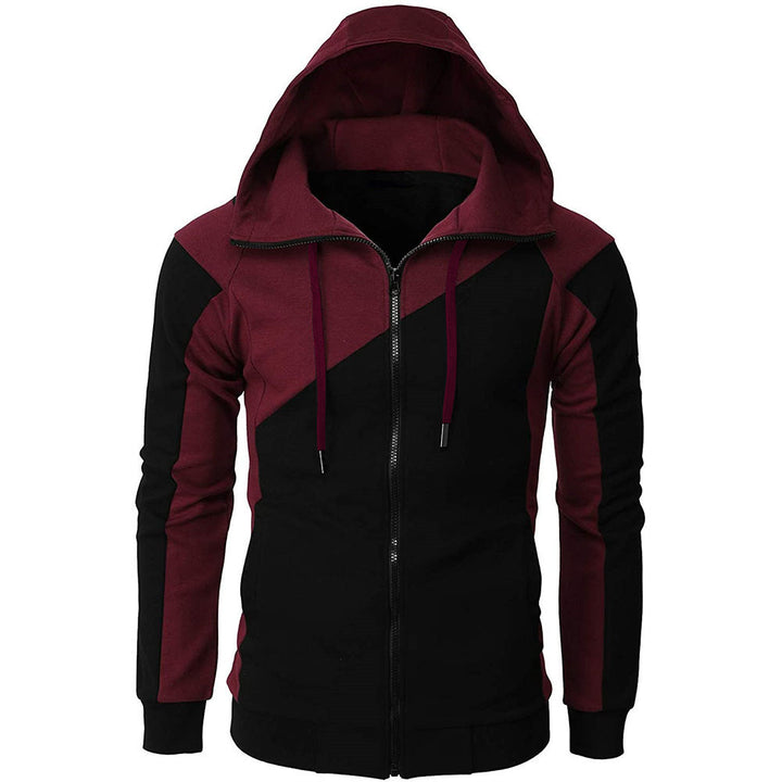Sporty hooded jacket for men with contrasting color accents Lune London