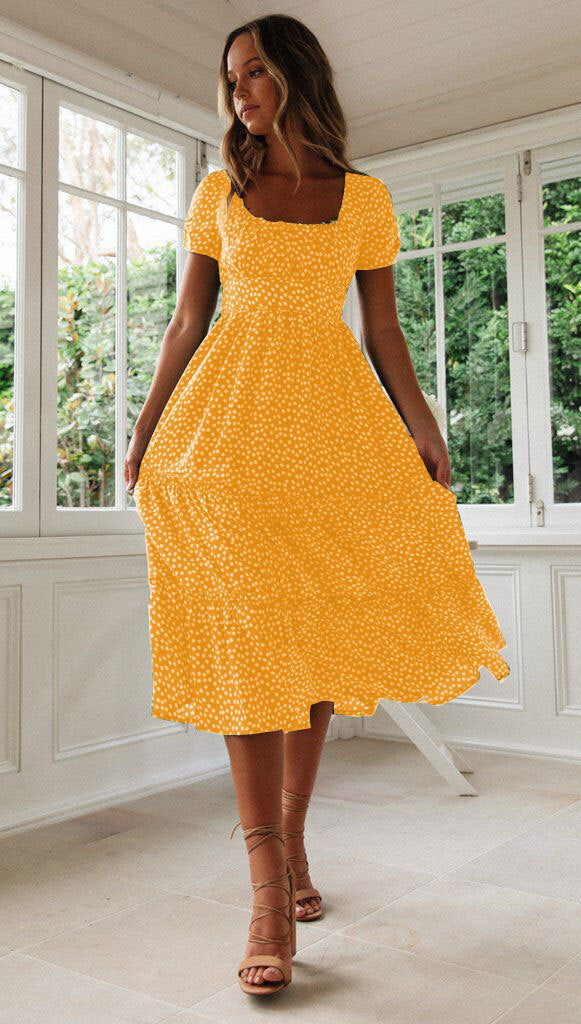 Lune London Layered Floral Midi Dress for Women
