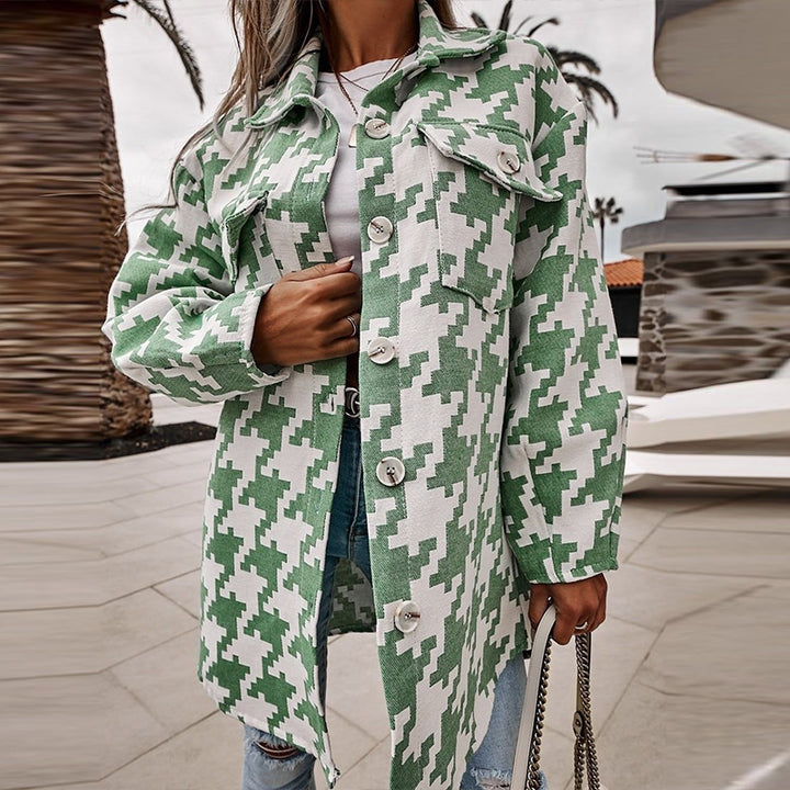 Casual plaid flannel jacket for women Lune London