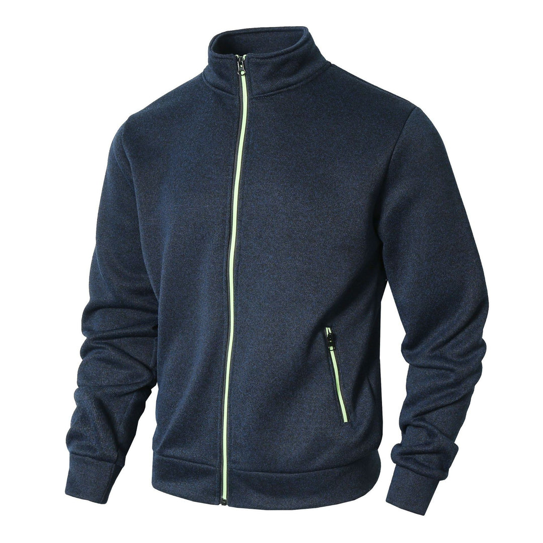 Fleece jacket for men with high collar and zipper Lune London