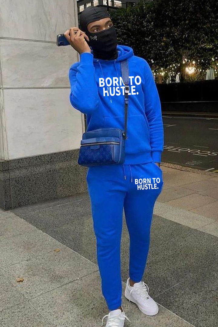 Men's sports outfit with a modern pattern and a motivational inscription Lune London