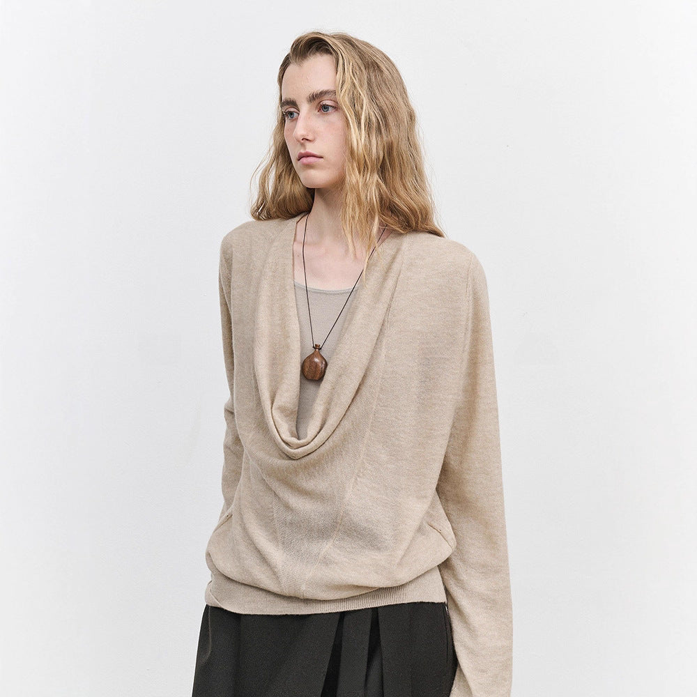 Pull pour femmes décontracté à col roulé en tricot fin Chic & Stil de haute qualité