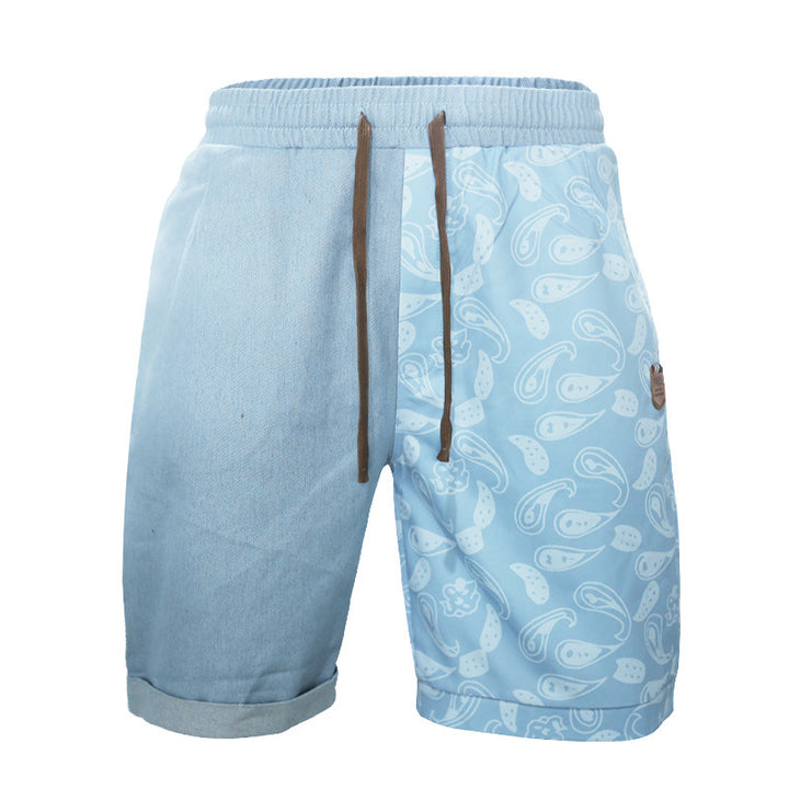Casual beach shorts for men with elastic waist and colorful pattern Lune London