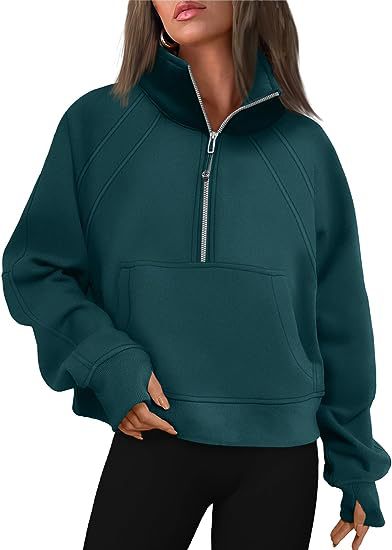 Ladies stylish half-zip sweatshirt Chic und Stil
