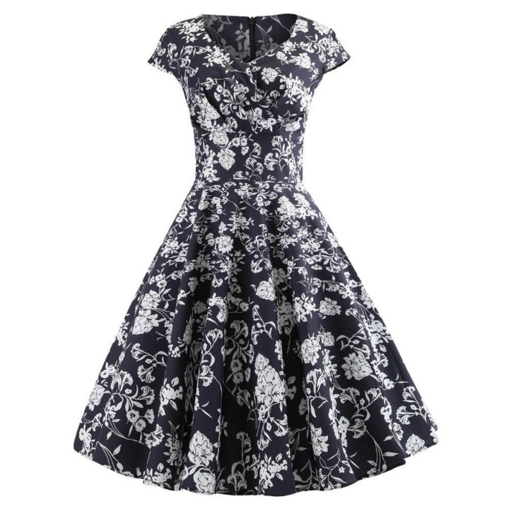 Robe portefeuille pour femmes avec un design floral élégant et une coupe flatteuse Chic & Stil