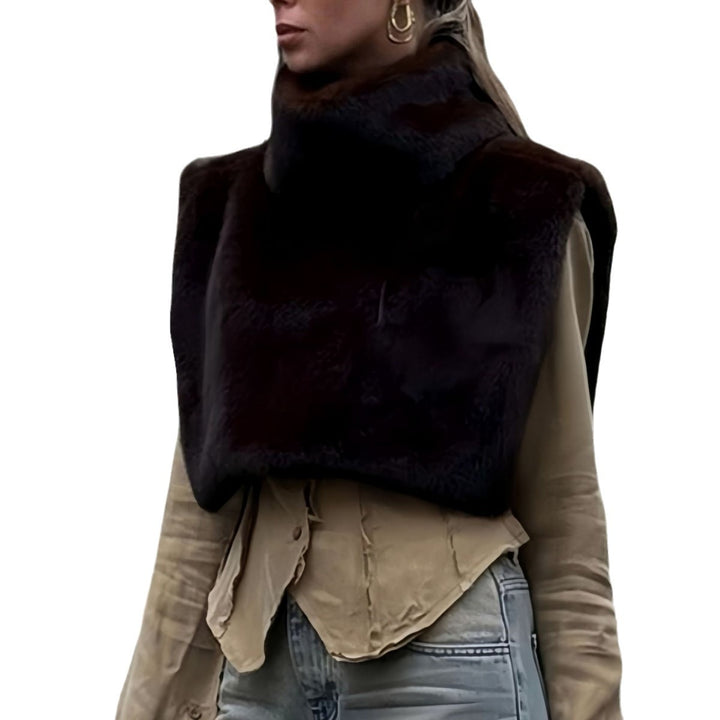 Ladies Chic and Stylish Faux Fur Jacket