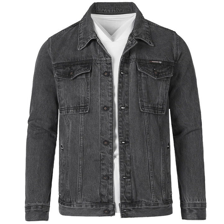 Men's Jeans Jacket In Modern Slim-Fit Design with Practical Pockets and Sturdy Rivets Lune London